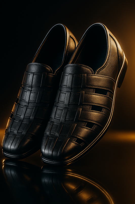 Casual Black Sandals for Men (N)